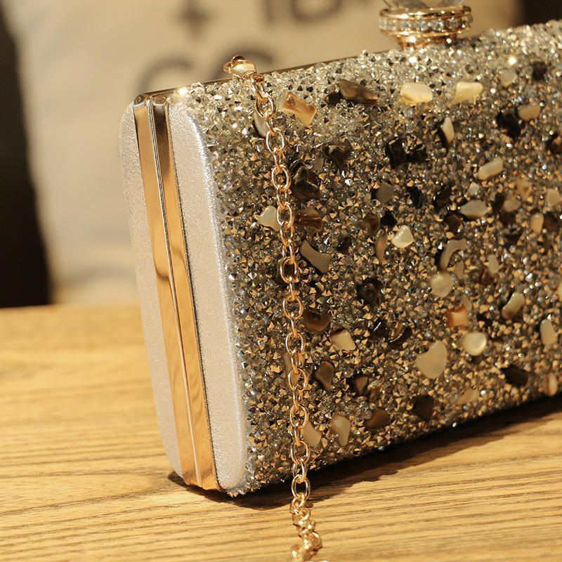 Damenmode Crossody Tasche Umhängetasche Pailletten Glitter Handtasche