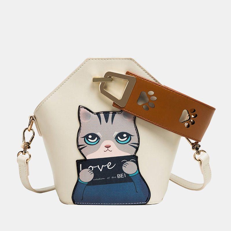 Damenmode Süße Katze Umhängetasche Handtasche Umhängetasche