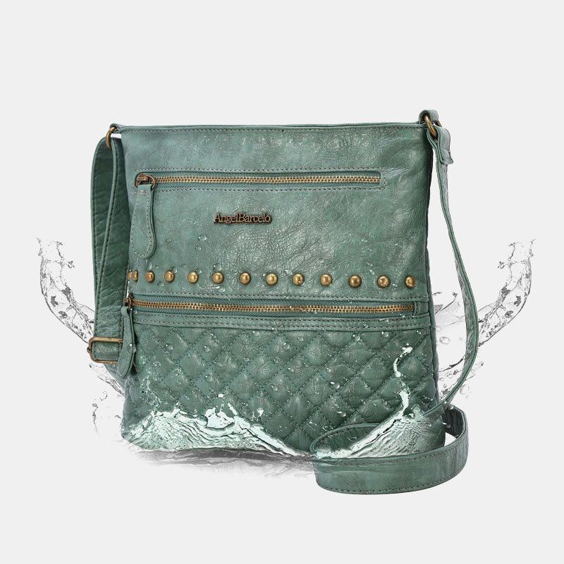 Damen Argyle Waterproof Hardware Anti Diebstahl Crossbody Bag Umhängetasche