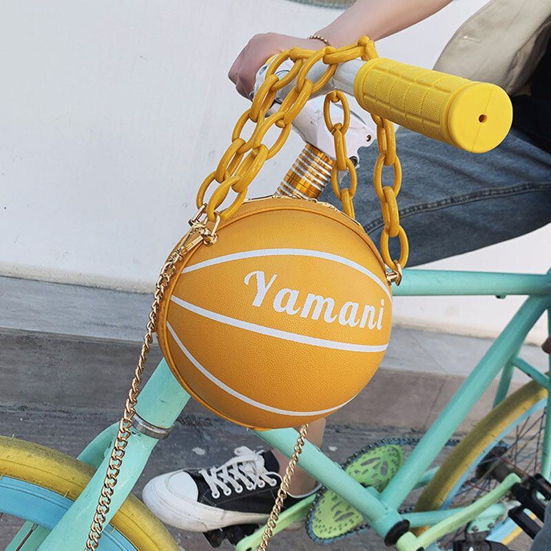 Damen Basketball Fußball Ketten Handtasche Umhängetasche Umhängetasche