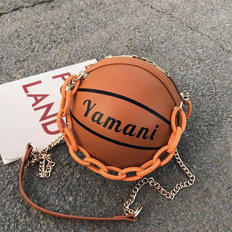 Damen Basketball Fußball Ketten Handtasche Umhängetasche Umhängetasche