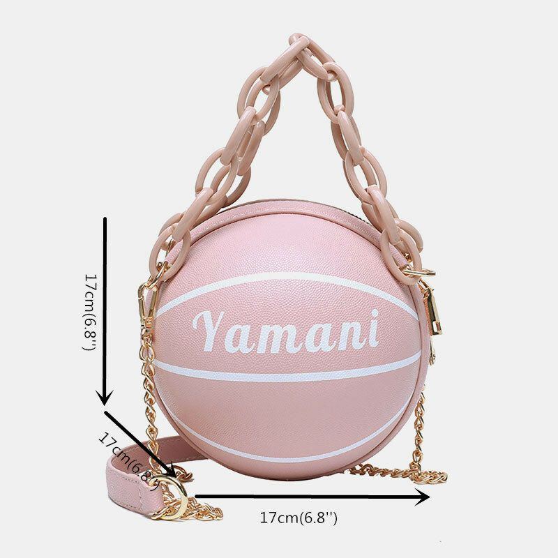 Damen Basketball Fußball Ketten Handtasche Umhängetasche Umhängetasche