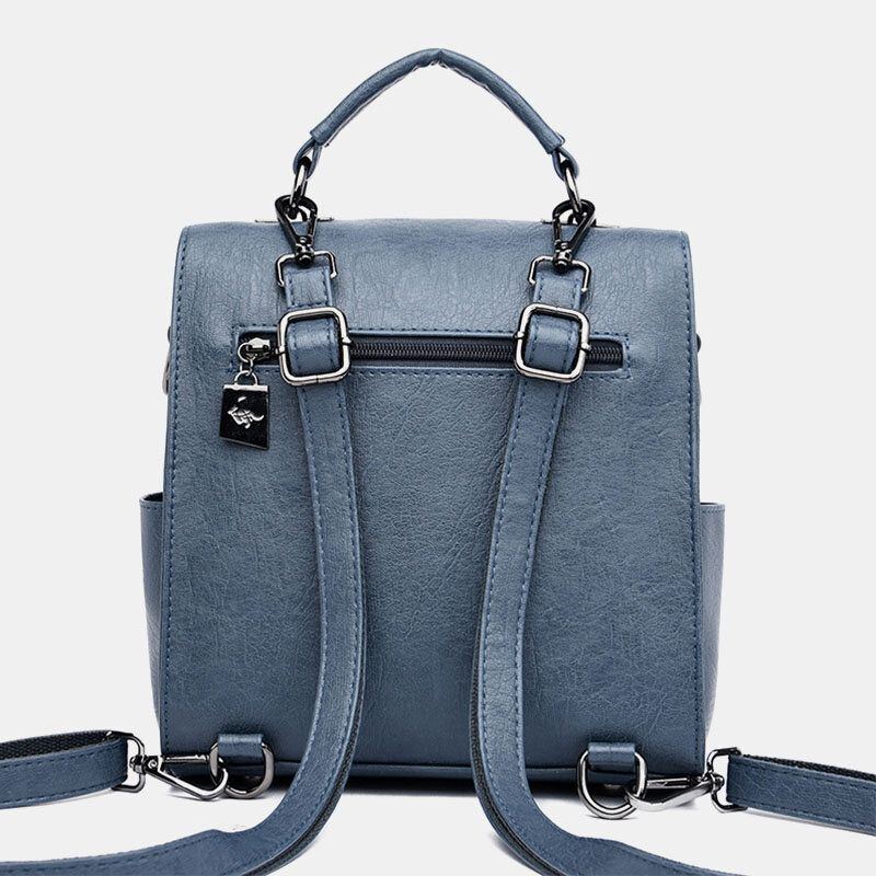 Damen Casual Solid Umhängetasche Rucksack Umhängetasche