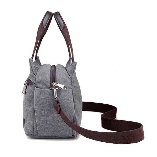 Damen Lotus Canvas Handtasche Chinesische Umhängetasche