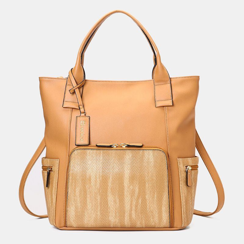 Damen Multifunktions Großraum Handtaschen Patchwork Rucksack Für Unternehmen