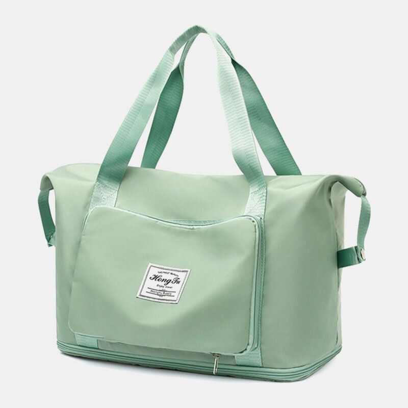 Damen Oxford Trocken Nass Trennung Sporttasche Skalierbares Faltbares Design Umhängetasche Große Kapazität Fester Riemen Wasserdichte Tragbare Reisetasche