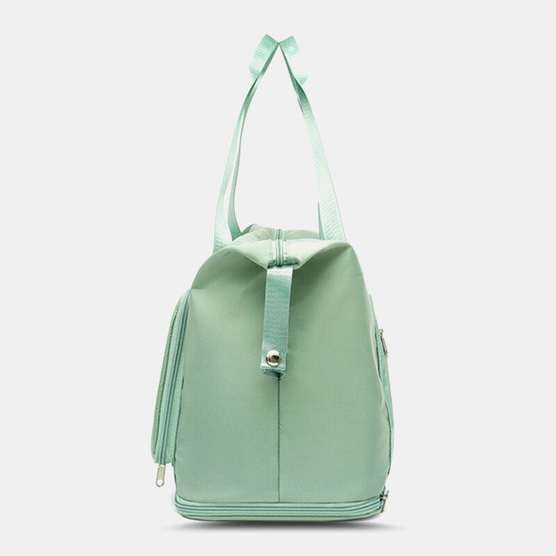 Damen Oxford Trocken Nass Trennung Sporttasche Skalierbares Faltbares Design Umhängetasche Große Kapazität Fester Riemen Wasserdichte Tragbare Reisetasche