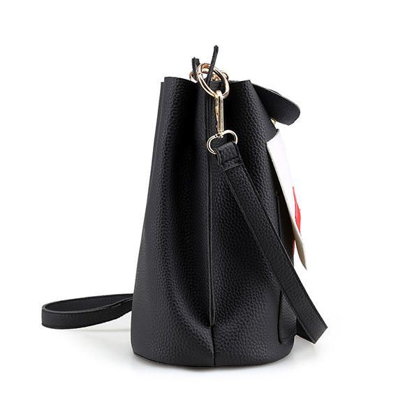 Damen Pu Leder Nette Handytasche Trendige Mini Crossbody Umhängetasche