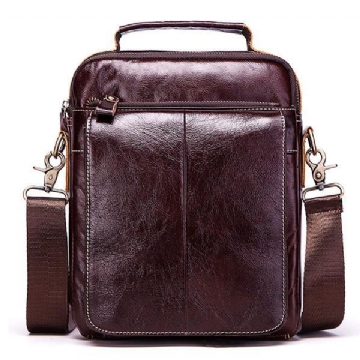 Herren Business Casual Vintage Tasche Aus Echtem Leder