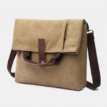 Herren Canvas Anti Diebstahl Wasserdicht Vintage Messenger Bag Umhängetasche Umhängetasche Handtasche