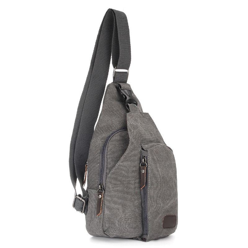 Herren Canvas Brusttasche Weihnachtsgeschenke Outdoor Sport Camping Wandern Schulterrucksack