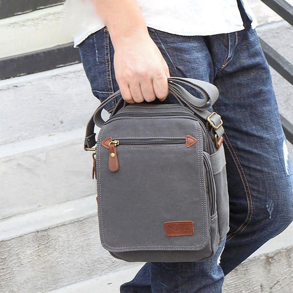 Herren Canvas Handtasche Ipad Bag Outdoor Umhängetasche