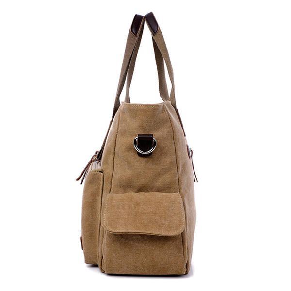 Herren Canvas Outdoor Freizeit Reisetasche Mit Großem Fassungsvermögen