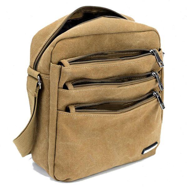 Herren Canvas Outdoor Freizeit Umhängetaschen