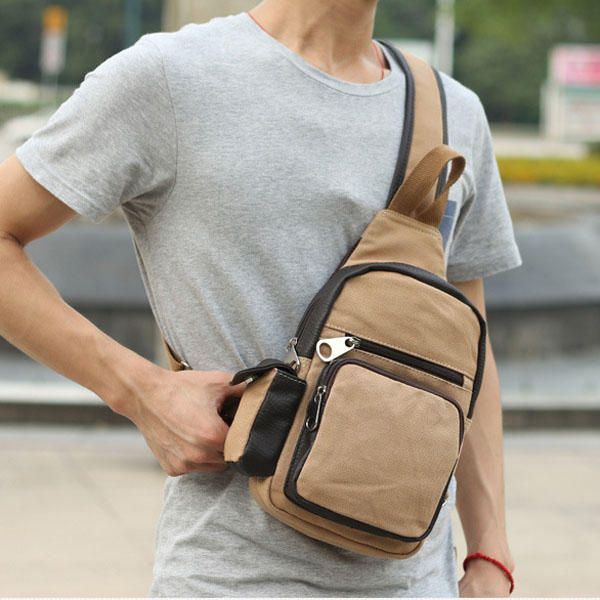 Herren Canvas Reisegürteltasche Outdoor Sport Umhängetasche