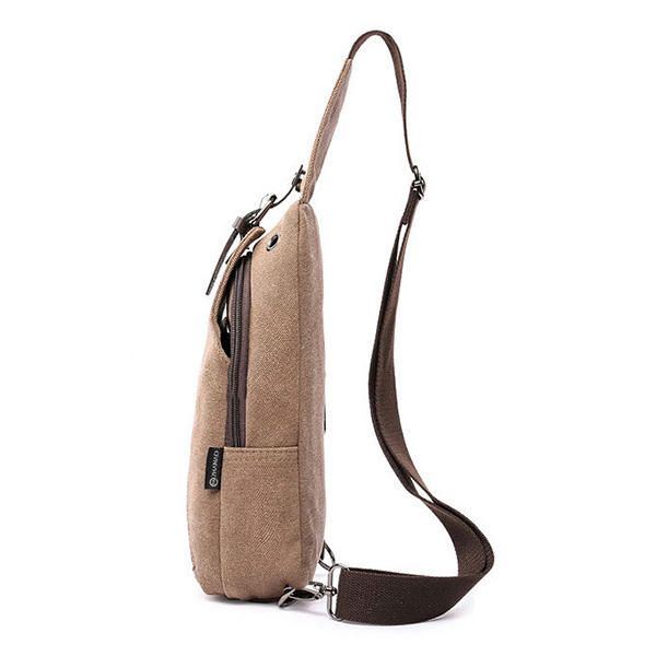 Herren Canvas Sling Bag Outdoor Sport Lässige Brusttasche Crossbody Swagger Bag