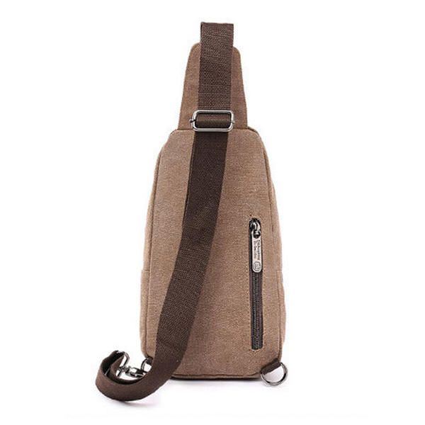 Herren Canvas Sling Bag Outdoor Sport Lässige Brusttasche Crossbody Swagger Bag