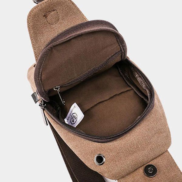 Herren Canvas Sling Bag Outdoor Sport Lässige Brusttasche Crossbody Swagger Bag