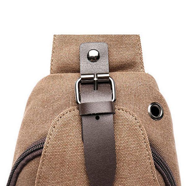 Herren Canvas Sling Bag Outdoor Sport Lässige Brusttasche Crossbody Swagger Bag