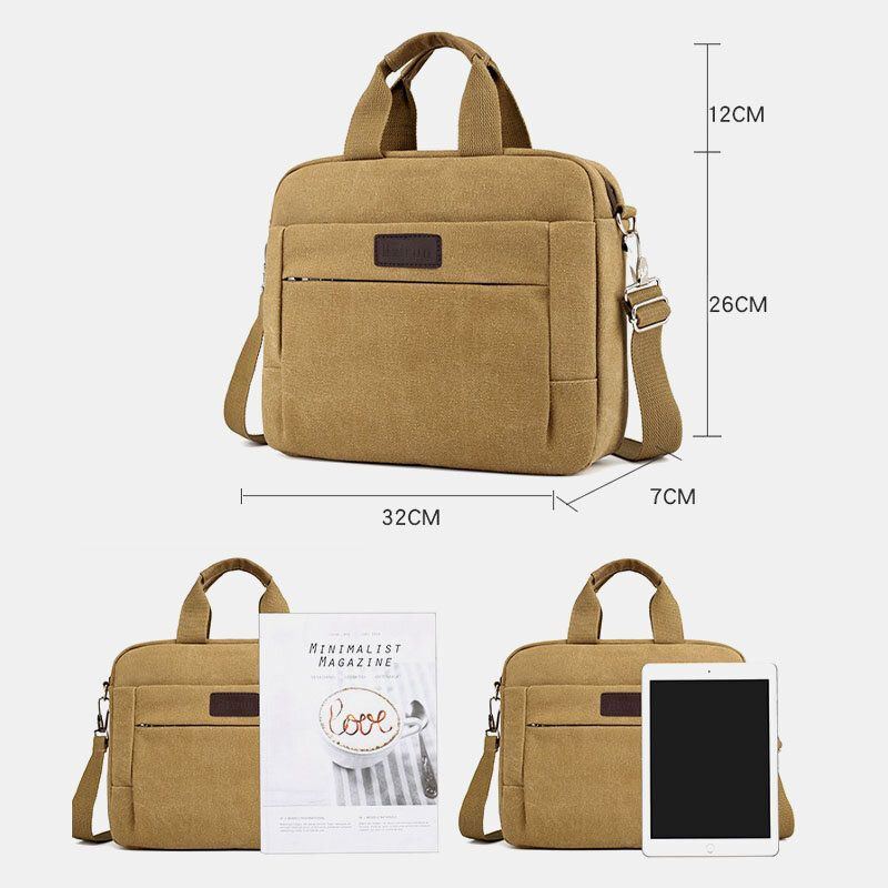 Herren Canvas Umhängetasche Umhängetasche Handtasche Business Bag