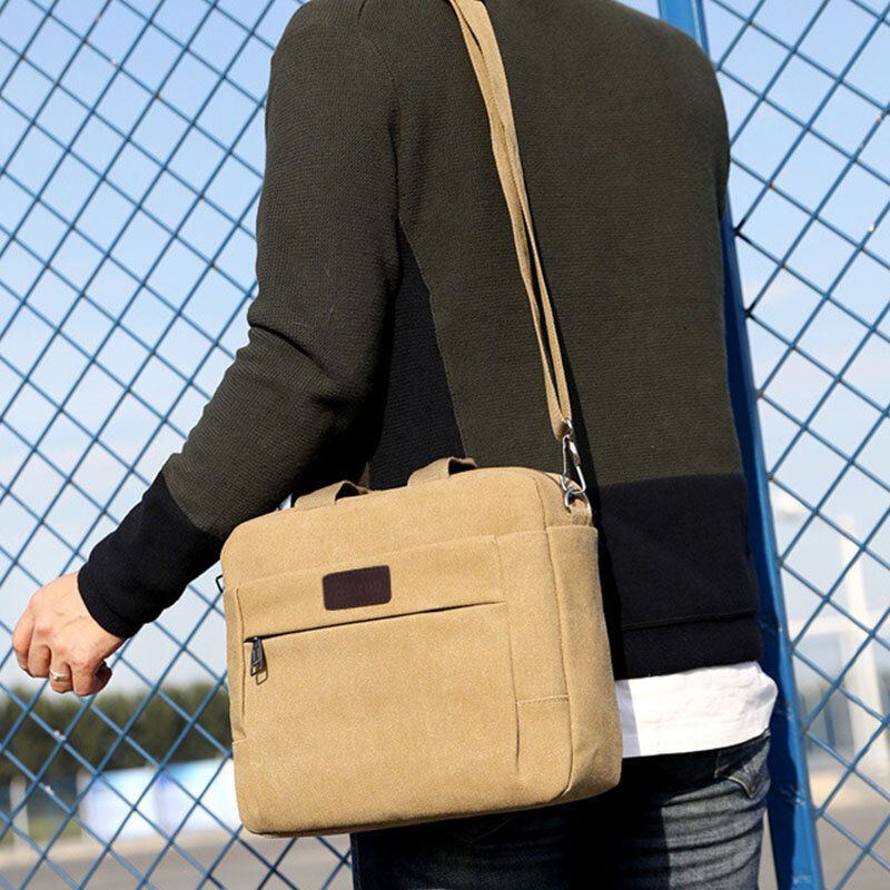 Herren Canvas Umhängetasche Umhängetasche Handtasche Business Bag