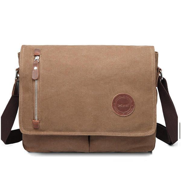 Herren Canvas Umhängetasche Lässige Umhängetasche Retro Laptoptasche