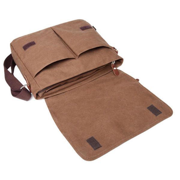 Herren Canvas Umhängetasche Lässige Umhängetasche Retro Laptoptasche