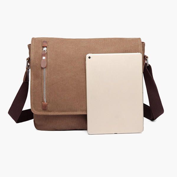 Herren Canvas Umhängetasche Lässige Umhängetasche Retro Laptoptasche