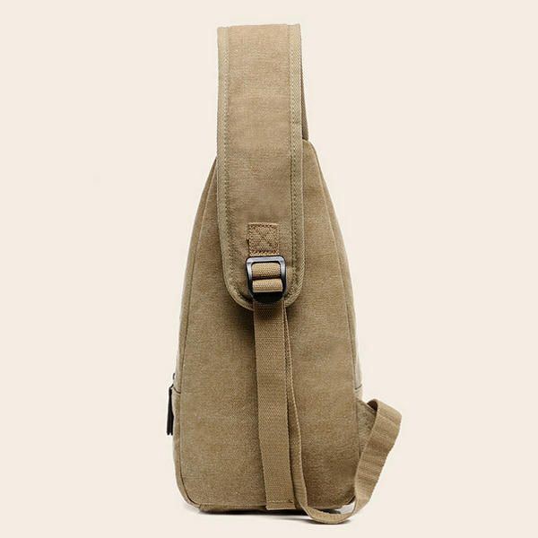 Herren Damen Retro Canvas Umhängetasche Umhängetasche Brusttasche