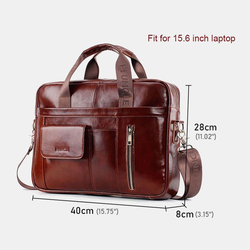 Herren Echtleder Multifunktions Multifunktions Umhängetasche Mit Mehreren Taschen Umhängetasche Handtasche Messenger Aktentasche