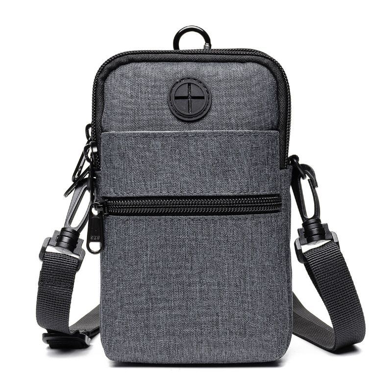 Herren Große Kapazität Reisepass Brieftasche Reisepass Halter Multifunktions Wasserdichte Dokumententasche Messenger Bag Handytasche Gürteltasche