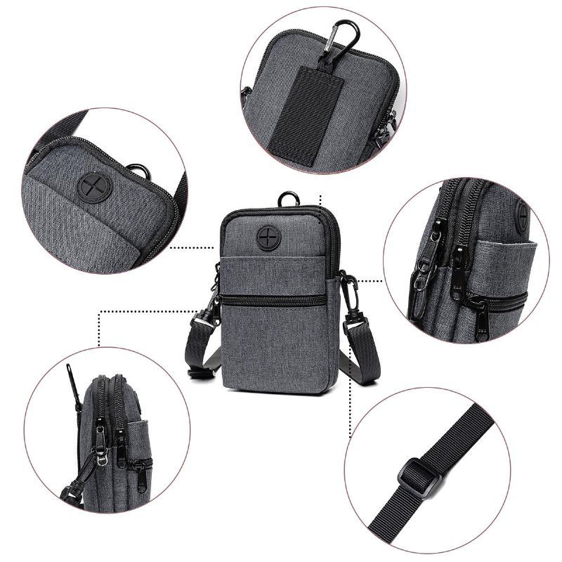 Herren Große Kapazität Reisepass Brieftasche Reisepass Halter Multifunktions Wasserdichte Dokumententasche Messenger Bag Handytasche Gürteltasche