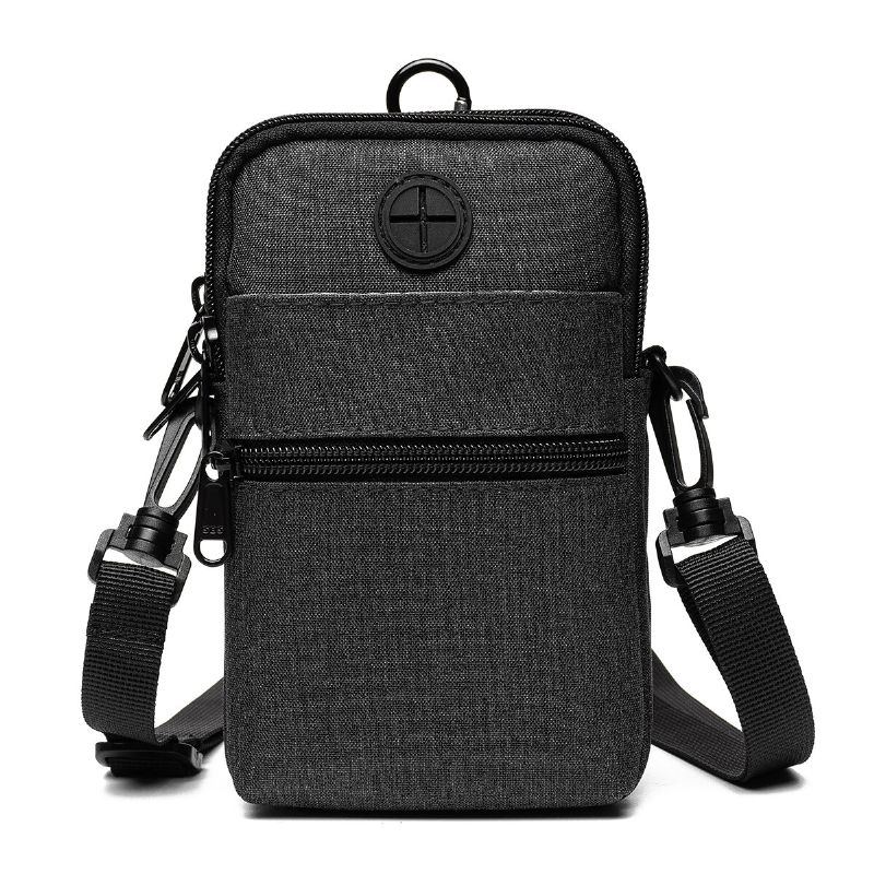 Herren Große Kapazität Reisepass Brieftasche Reisepass Halter Multifunktions Wasserdichte Dokumententasche Messenger Bag Handytasche Gürteltasche