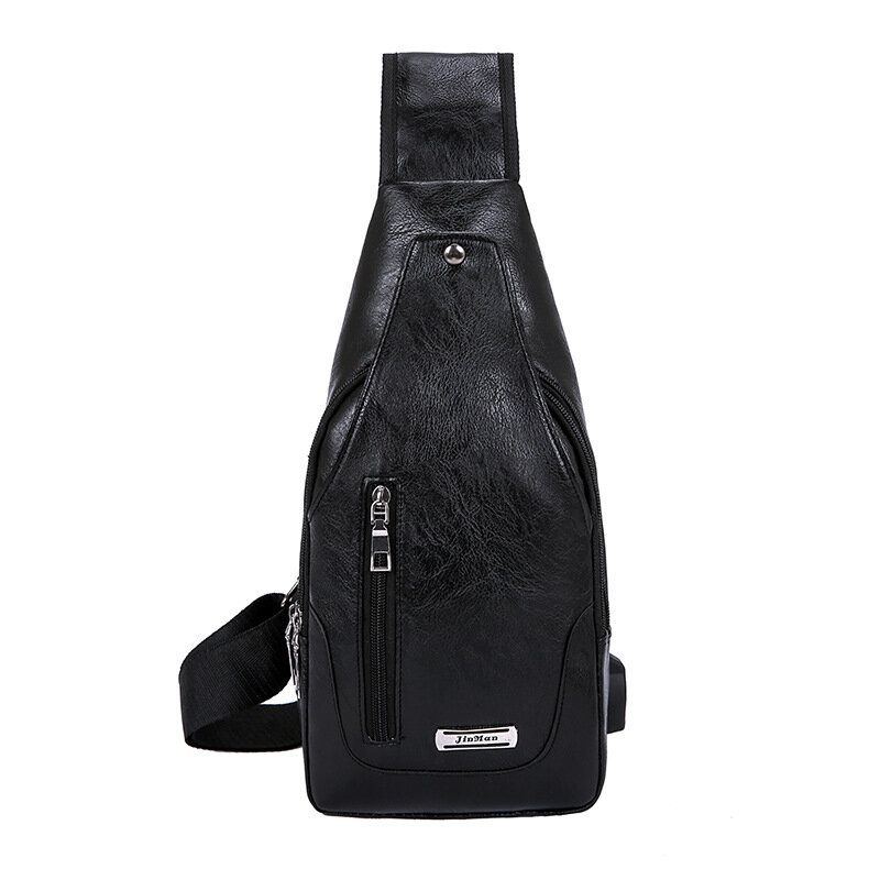 Herren Multifunktionale Usb Umhängetasche Brusttasche Umhängetasche Business Outdoor