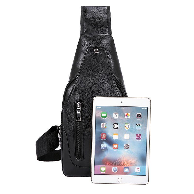 Herren Multifunktionale Usb Umhängetasche Brusttasche Umhängetasche Business Outdoor