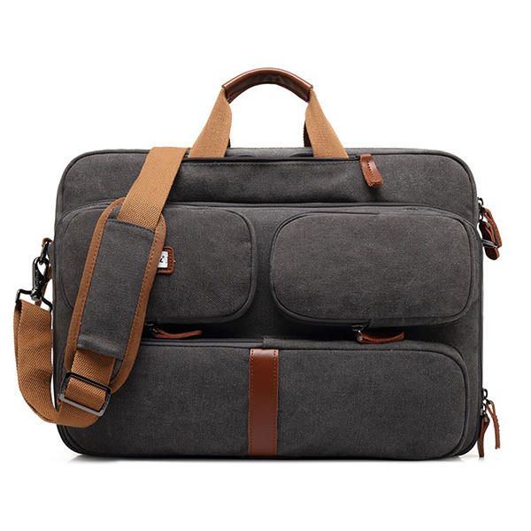 Herren Multifunktionaler Laptop Rucksack Umhängetasche