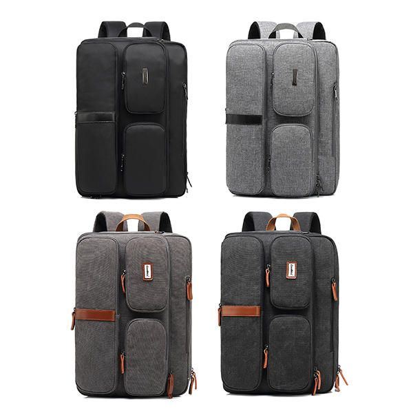 Herren Multifunktionaler Laptop Rucksack Umhängetasche