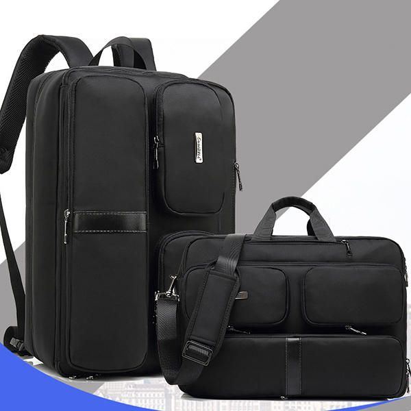 Herren Multifunktionaler Laptop Rucksack Umhängetasche