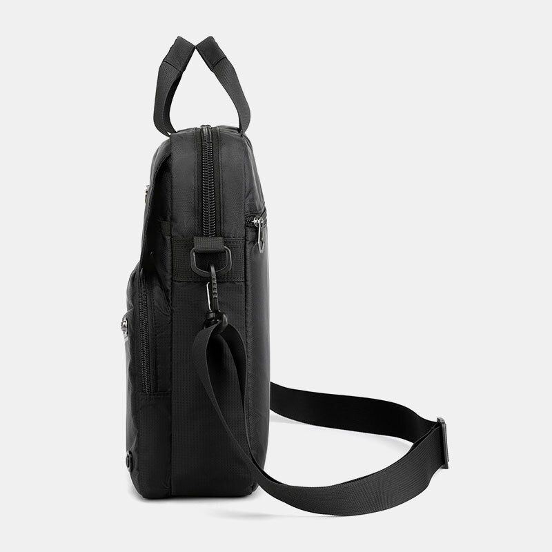 Herren Nylon Casual Doppelschicht Sport Crossbody Tasche Mit Großer Kapazität