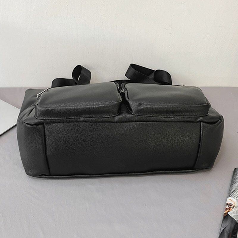 Herren Pu Leder Latge Kapazität Multi Pocket Umhängetasche Umhängetasche Handtasche