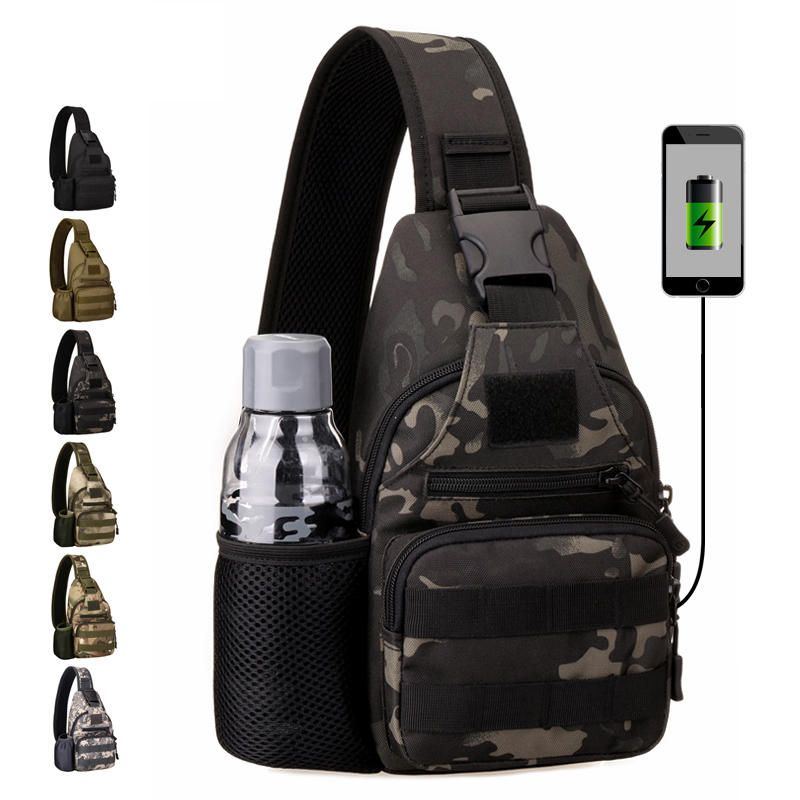 Herren Radsport Brusttasche Outdoor Taktik Rucksack