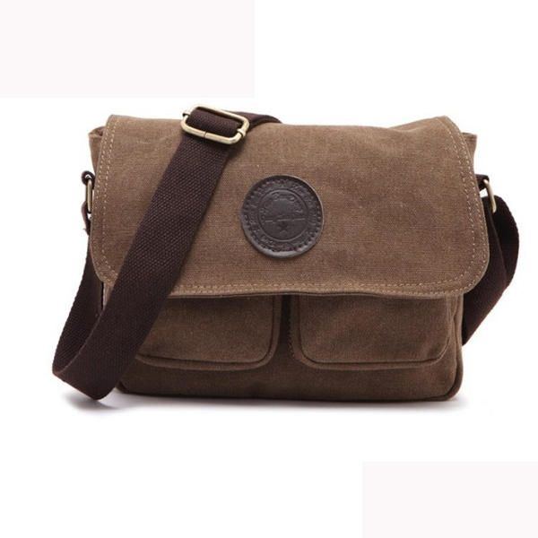 Herren Retro Umhängetasche Canvas Umhängetasche Messenger