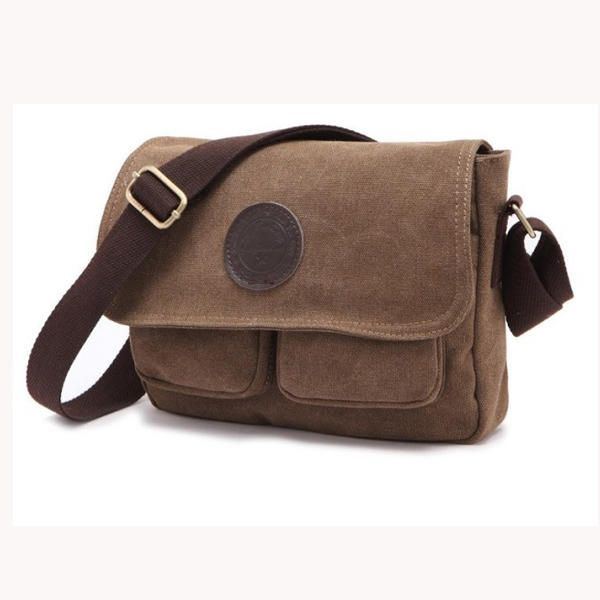 Herren Retro Umhängetasche Canvas Umhängetasche Messenger