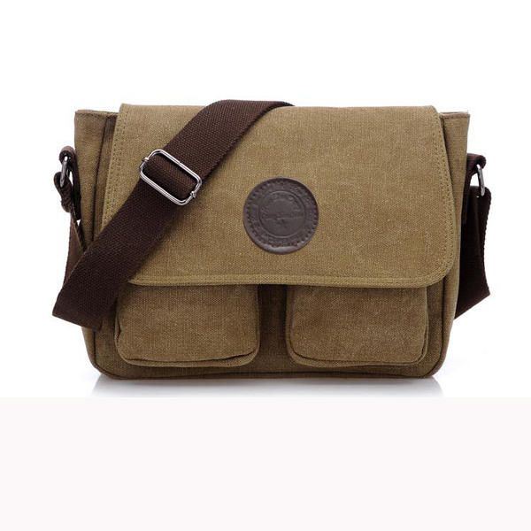 Herren Retro Umhängetasche Canvas Umhängetasche Messenger