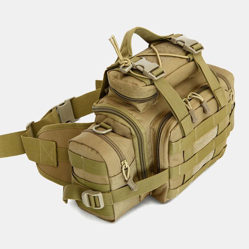 Herren Unisex Nylon Tactical Camouflage Outdoor Riding Multi Carry Tooling Bag Umhängetasche Gürteltasche