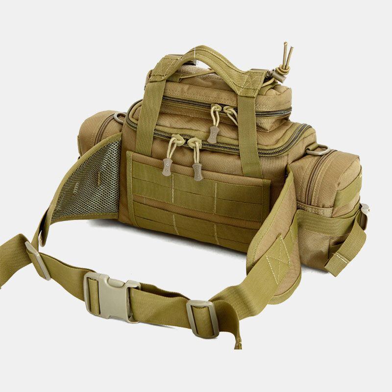 Herren Unisex Nylon Tactical Camouflage Outdoor Riding Multi Carry Tooling Bag Umhängetasche Gürteltasche