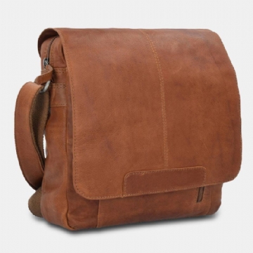 Herren Vintage Flap Design Umhängetasche Mit Großem Fassungsvermögen