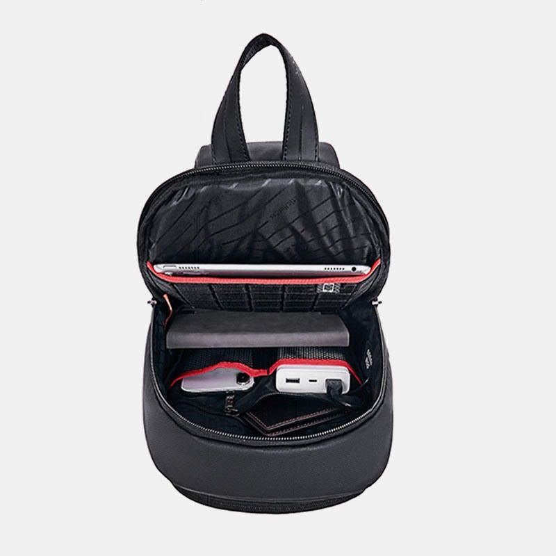 Herrenmode Casual Brusttasche Umhängetasche Umhängetasche Mit Usb Ladeanschluss