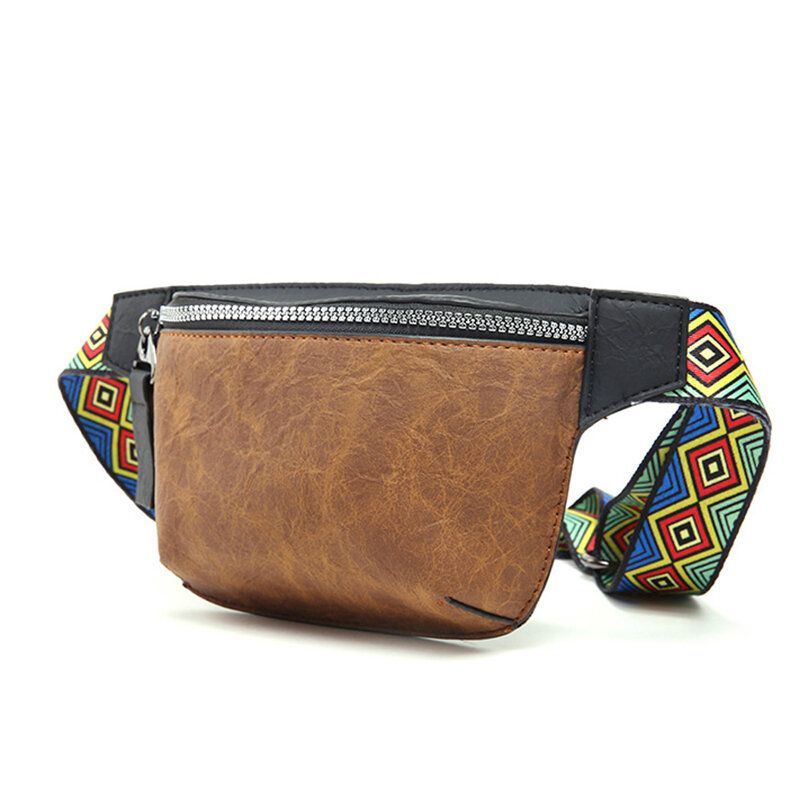 Herrenmode Casual Handytasche Ethnic Strap Hip Hop Brust Umhängetasche