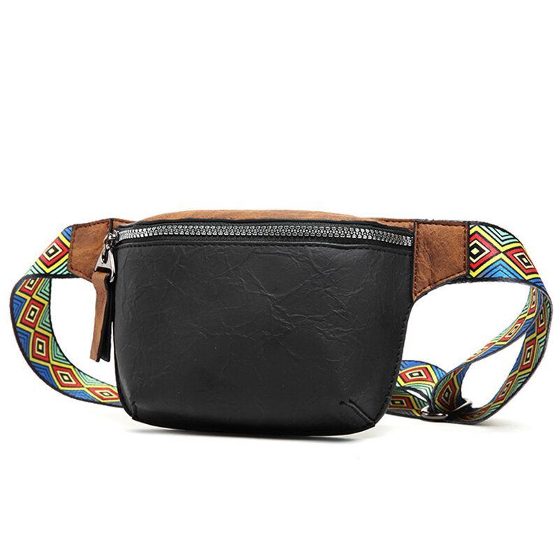 Herrenmode Casual Handytasche Ethnic Strap Hip Hop Brust Umhängetasche